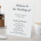 Wederzijdse volgorde van gebeurtenissen Welkomstte Reclamebord Met Voetstuk (Insitu)