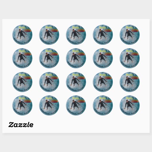 Wedge Wipeout Sticker  (Vel)
