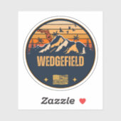 Wedgefield, Florida Sticker (Vel)