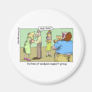 Wedgesupportgroep Cartoon Geschenken & Verzamelaar Magneet