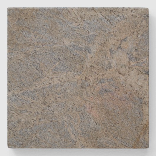 Wedgewood Blue n Tan Marble Square Onderzetter (Voorkant)