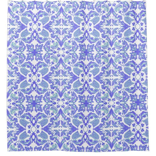 Wedgewood Floral Douchegordijn (Voorkant)