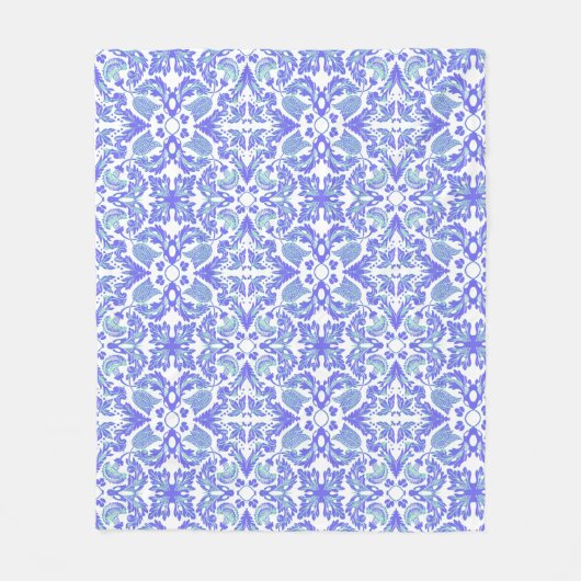 Wedgewood Floral Fleece Deken (Voorkant)