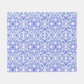 Wedgewood Floral Fleece Deken (Voorkant (Horizontaal))