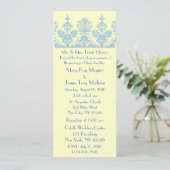 Wedgewood Formal Trim Motif Wedding Invitation Kaart (Staand voorkant)