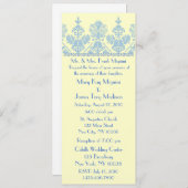 Wedgewood Formal Trim Motif Wedding Invitation Kaart (Voorkant / Achterkant)