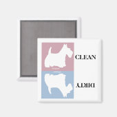 Wedgewoof Schotse terriër Magneet (Voorkant / Achterkant)