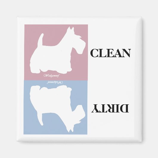 Wedgewoof Schotse terriër Magneet (Voorkant)