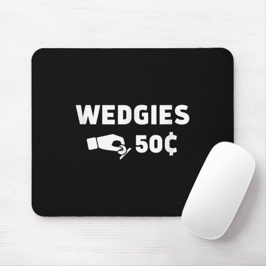 Wedgies 50 Cents Grappig Insert Munten Design Muismat (Met muis)