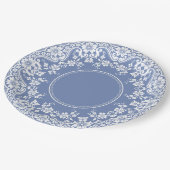Wedgwood Blue Jasperware Kant Doily Papieren Bordje (Gekanteld)