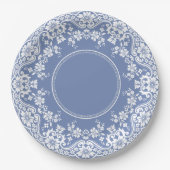 Wedgwood Blue Jasperware Kant Doily Papieren Bordje (Voorkant)