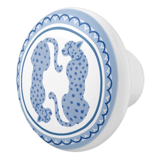 Wedgwood Cheetahs Keramische Lade Trek Keramische Knop (Rechts)