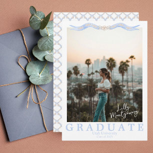 Wedgwood Esthetische Foto Afstudeerannonce Kaart