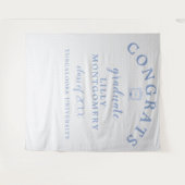 Wedgwood Monogram Afstuderen Foto Achtergrond Wandkleed (Voorkant (horizontaal))