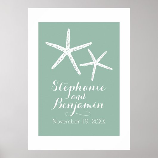 Wedijverstaarvis met aangepaste bruidbruidegom en  poster (Voorkant)