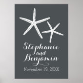 Wedijverstaarvis met aangepaste bruidbruidegom en  poster (Voorkant)