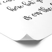 Wedijzersbord | Calligrafie Poster (Hoek)