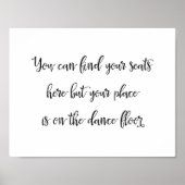 Wedijzersbord | Calligrafie Poster (Voorkant)