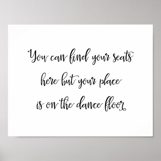 Wedijzersbord | Calligrafie Poster (Voorkant)