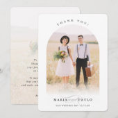 WEDING BEDANKT koppelen fotografie lijst Kaart (Voorkant / Achterkant)