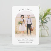 WEDING BEDANKT koppelen fotografie lijst Kaart (Staand voorkant)