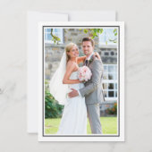 WEDING BEDANKT U borstel het geschreven manuscript Kaart (Achterkant)