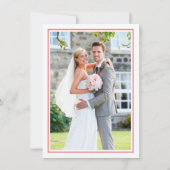 WEDING BEDANKT U borstel het geschreven manuscript Kaart (Achterkant)