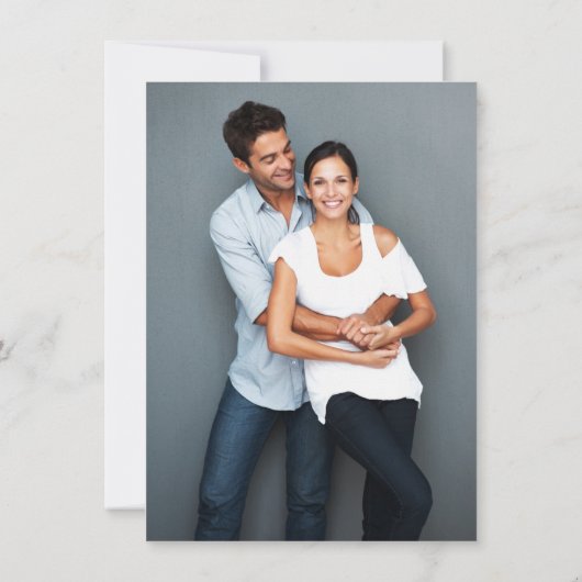 WEDING BEWAREN DE DATUM eenvoudige schattige twijg Kaart (Achterkant)