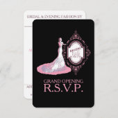 WEDING BOUTIQUE ~ Reply / RSVP-kaart RSVP Kaartje (Voorkant / Achterkant)