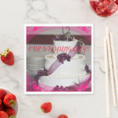 WEDING CAKE Closeup PAPER Napkin Servet (Insitu)