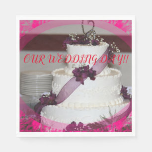 WEDING CAKE Closeup PAPER Napkin Servet