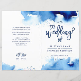 WEDING CEREMONY waterverf met handschrift