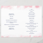 WEDING CEREMONY waterverf met handschrift roze (Achterkant)