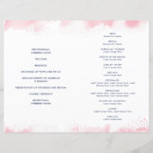 WEDING CEREMONY waterverf met handschrift roze (Achterkant)