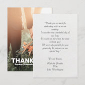 WEDING DANK JE KAARTFORMULERING BEDANKKAART (Voorkant / Achterkant)