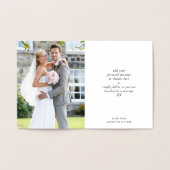 WEDING DANK U het manuscript van de de dabs van de Folie Kaarten (Binnen)