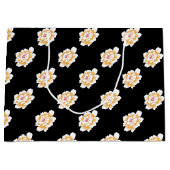 WEDING DELICATE PASTEL YELLOW PEONY PATTERN LARGE CADEAUTASJE (Voorkant)