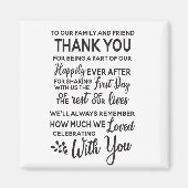 WEDING-FAVOR MAGNET (Voorkant)