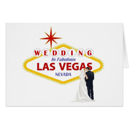 WEDING IN FABULOUS LAS VEGAS-Kaart (Voorkant Horizontaal)
