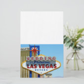 WEDING in Fabulous Las Vegas Stationery Briefpapier (Staand voorkant)