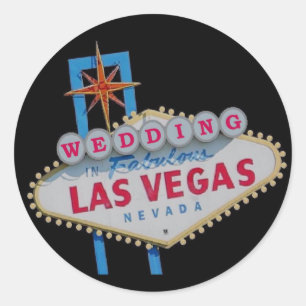 WEDING in Fabulous Las Vegas Sticker