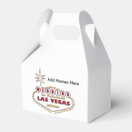 WEDING IN LAS VEGAS GABLE FAVOR BOX BEDANKDOOSJES