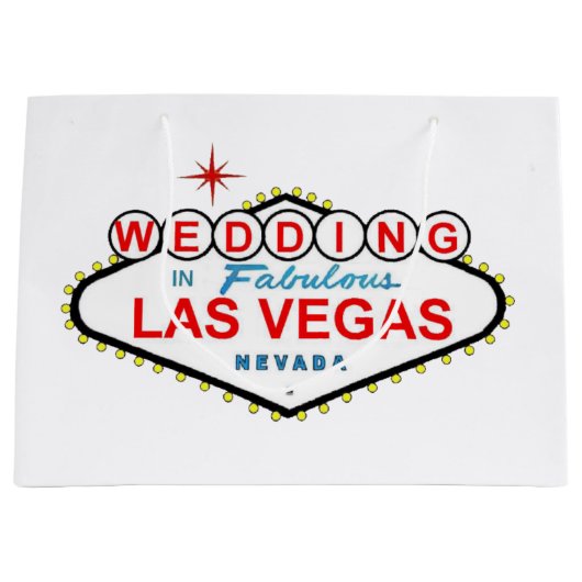 WEDING IN LAS VEGAS GIFT BAG GROOT CADEAUZAKJE (Voorkant)