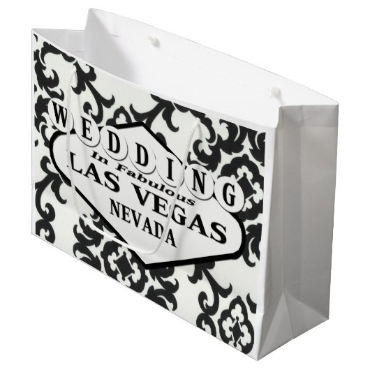 WEDING in Las Vegas Gift Bag Large Cadeautasje (Voorkant Gekanteld)
