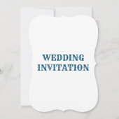 WEDING INVITATION BLANK FLAT KAART (Achterkant)