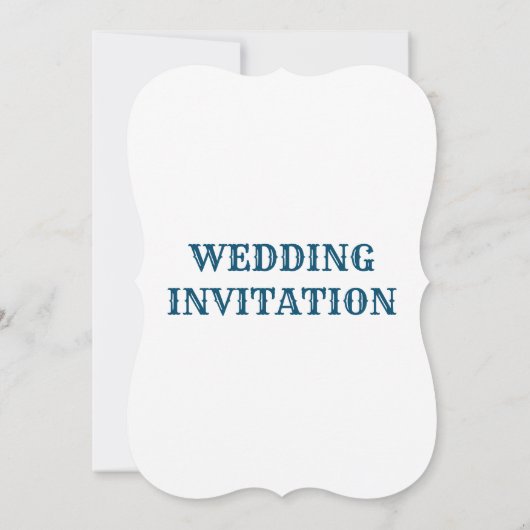 WEDING INVITATION BLANK FLAT KAART (Achterkant)