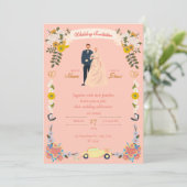 WEDING INVITATION KAART (Staand voorkant)
