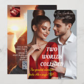 WEDING INVITATION KAART (Voorkant / Achterkant)