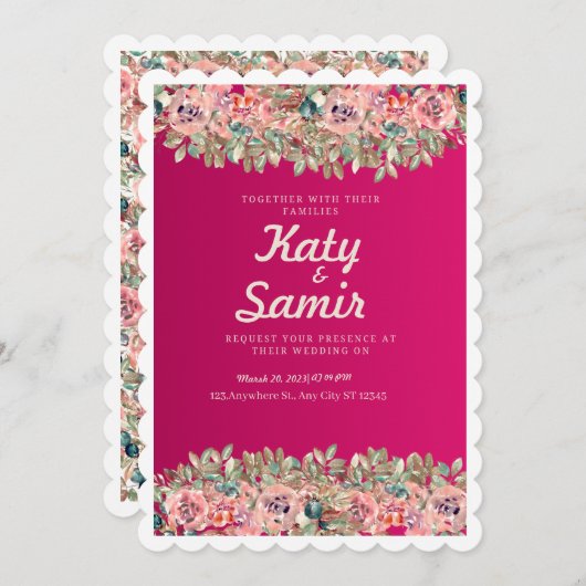 Weding Kaart (Voorkant / Achterkant)