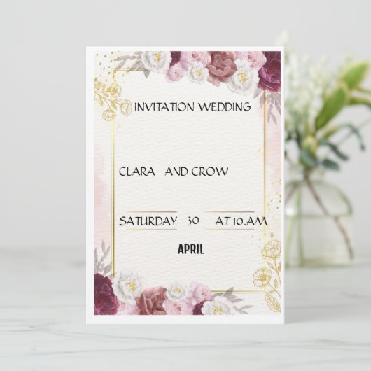 WEDING KAART (Staand voorkant)